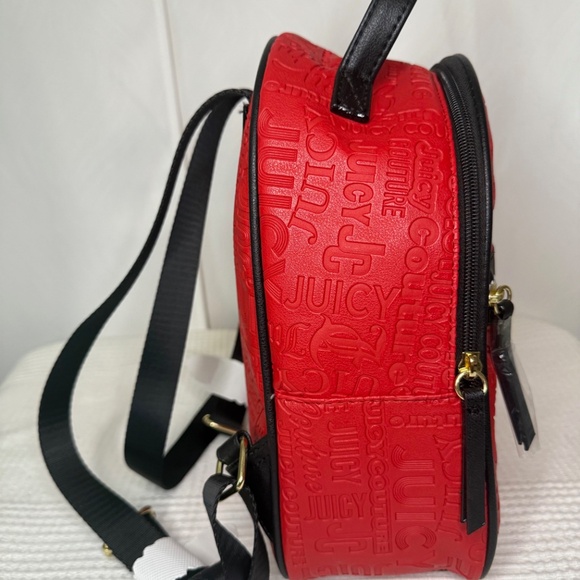 Juicy Couture Word Search Lipstick Red Backpack - Picture 4 of 7